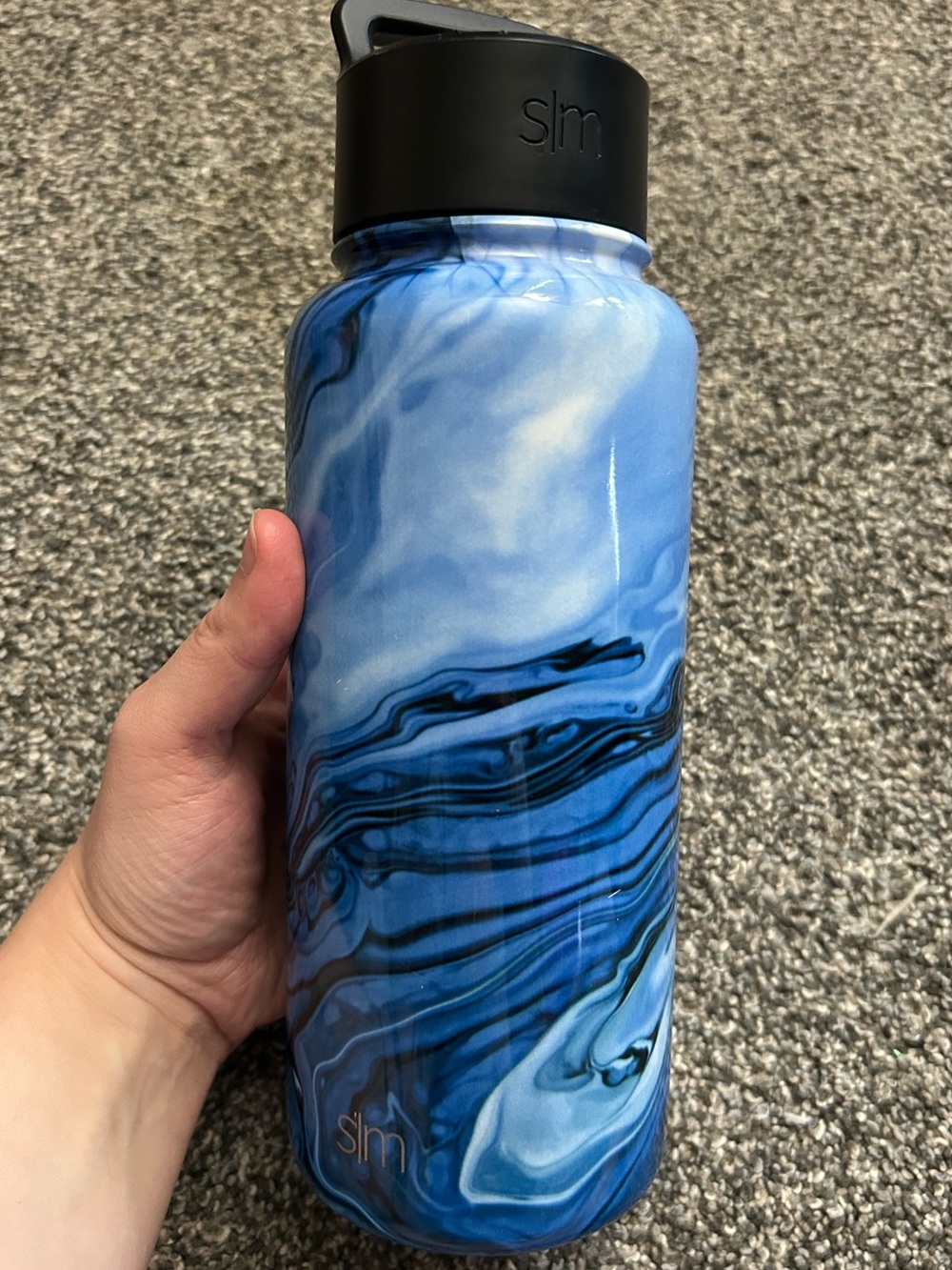 Simple Modern Blue Marble Stainless Water Bottle